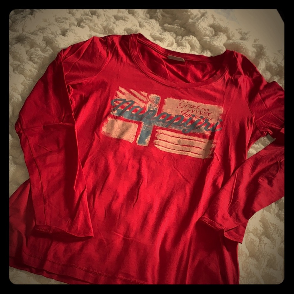 Vintage Napapijri- NWOT- long sleeve tee-